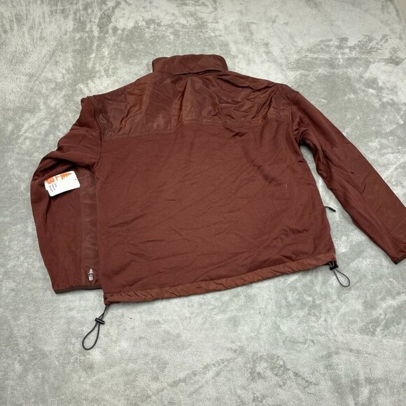 Bass Outdoor XL Convertible Hoodie Rum Raisin Pullover NWT 6389 - Picture 2 of 8